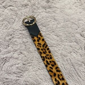 Talbots leopard print belt size medium EUC